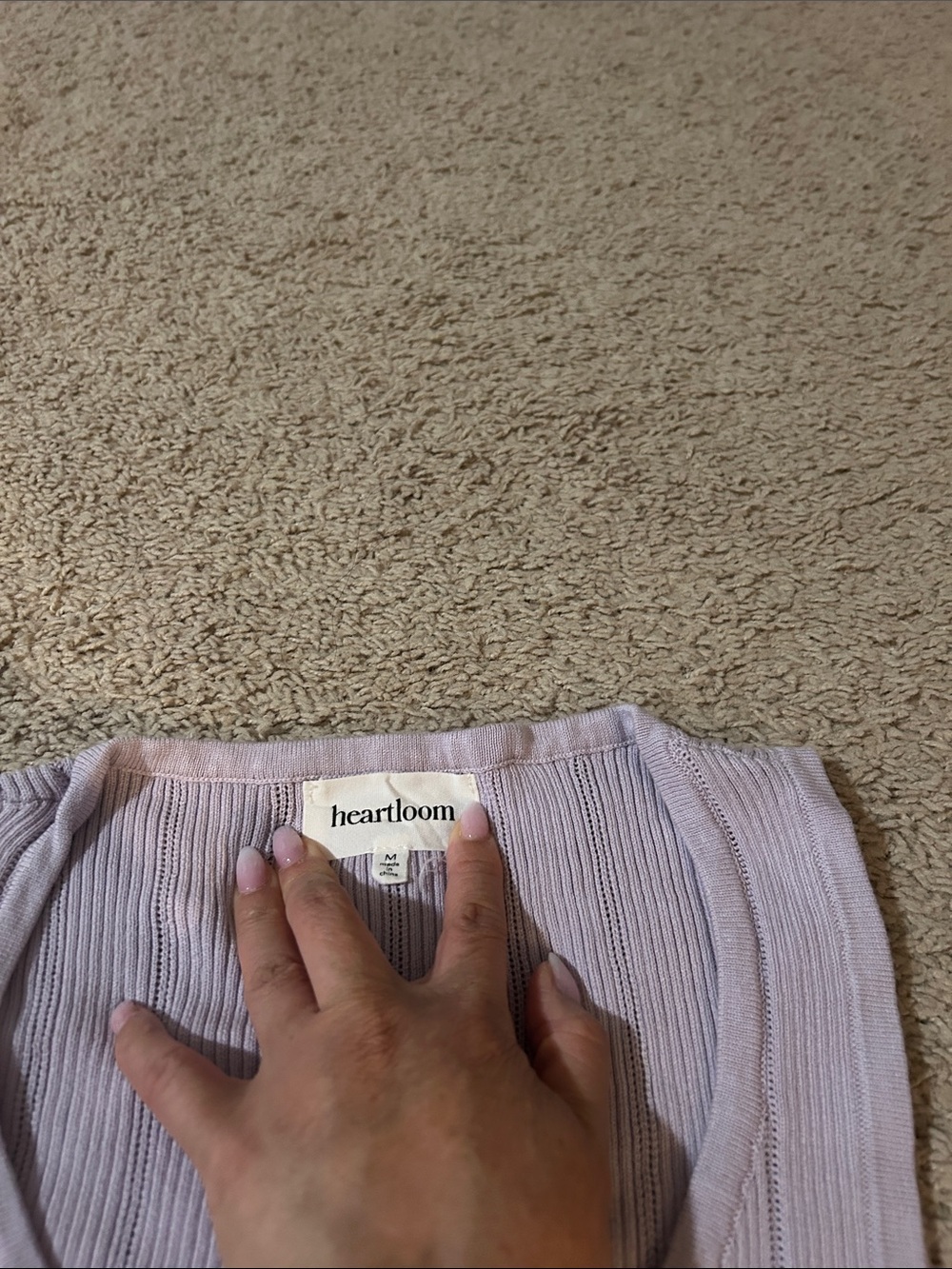 Heartloom Lavender Ribbed Button Tank - Picture 2 of 2